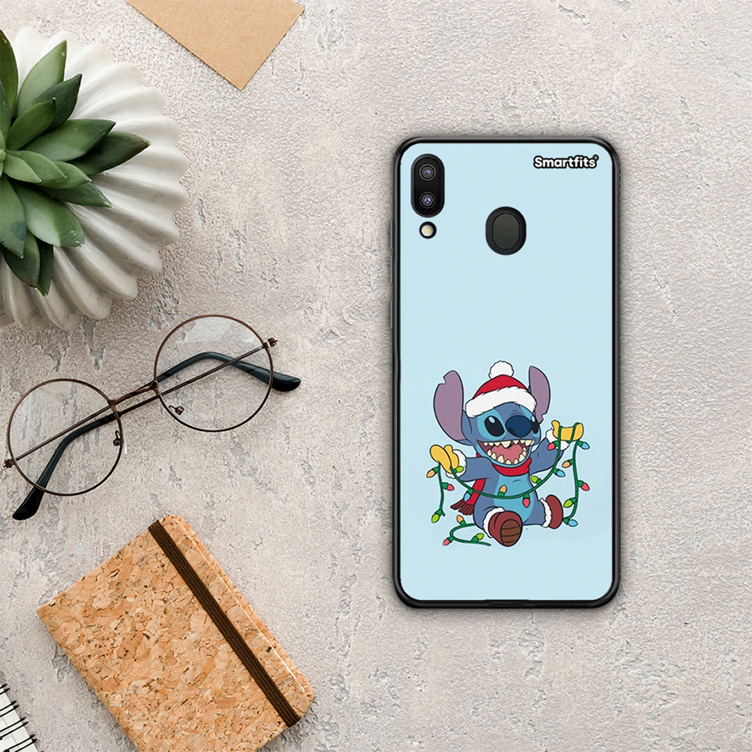 Santa Stich - Samsung Galaxy M20 θήκη