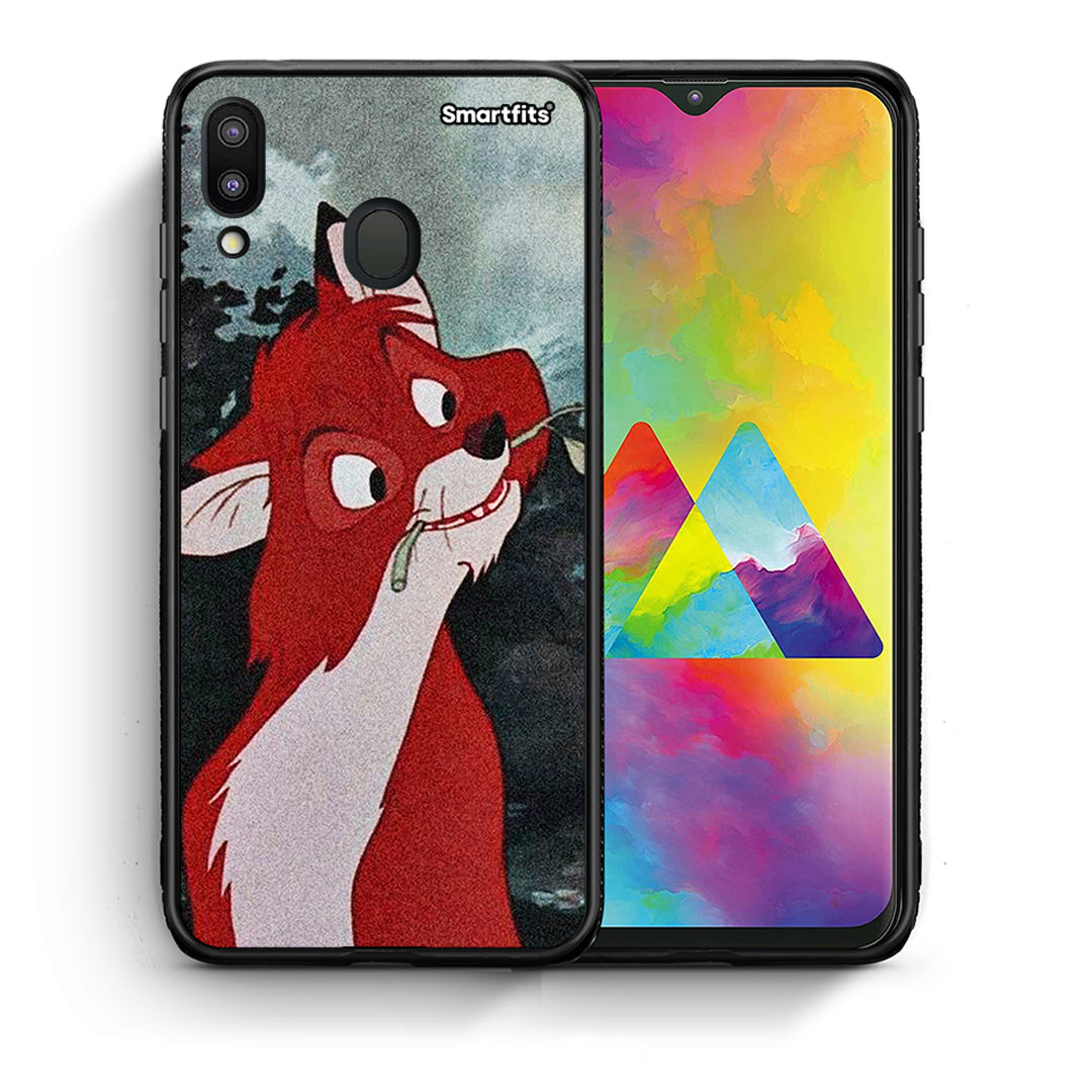 Θήκη Samsung M20 Tod And Vixey Love 1 από τη Smartfits με σχέδιο στο πίσω μέρος και μαύρο περίβλημα | Samsung M20 Tod And Vixey Love 1 case with colorful back and black bezels