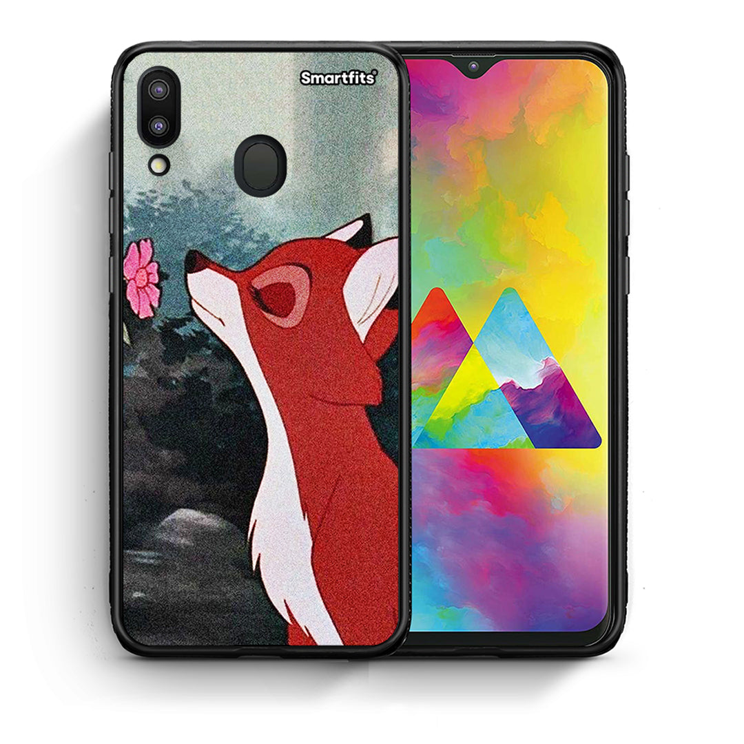 Θήκη Samsung M20 Tod And Vixey Love 2 από τη Smartfits με σχέδιο στο πίσω μέρος και μαύρο περίβλημα | Samsung M20 Tod And Vixey Love 2 case with colorful back and black bezels