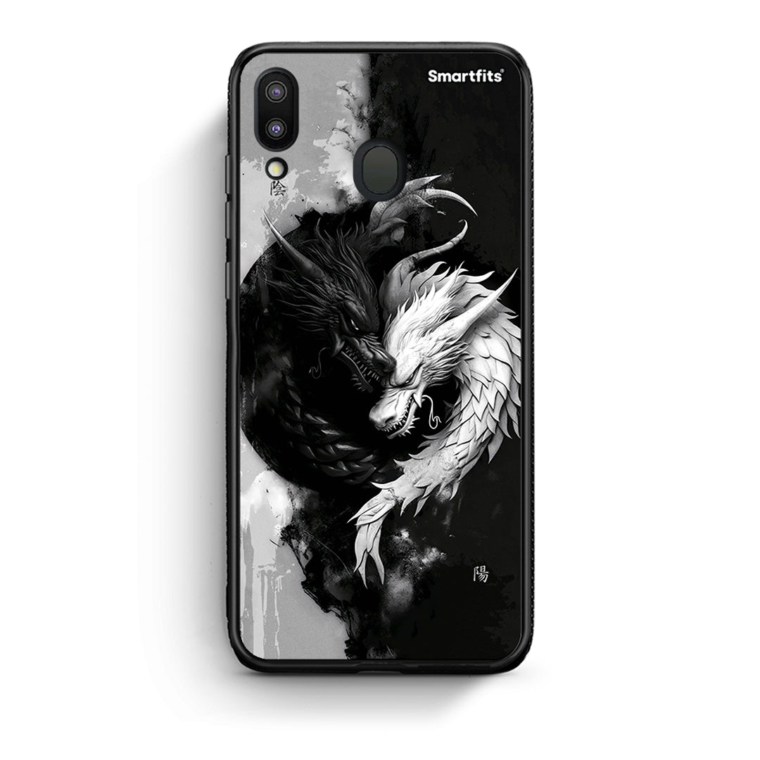 Samsung M20 Yin Yang Θήκη από τη Smartfits με σχέδιο στο πίσω μέρος και μαύρο περίβλημα | Smartphone case with colorful back and black bezels by Smartfits
