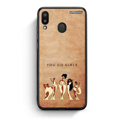 Samsung M20 You Go Girl θήκη από τη Smartfits με σχέδιο στο πίσω μέρος και μαύρο περίβλημα | Smartphone case with colorful back and black bezels by Smartfits