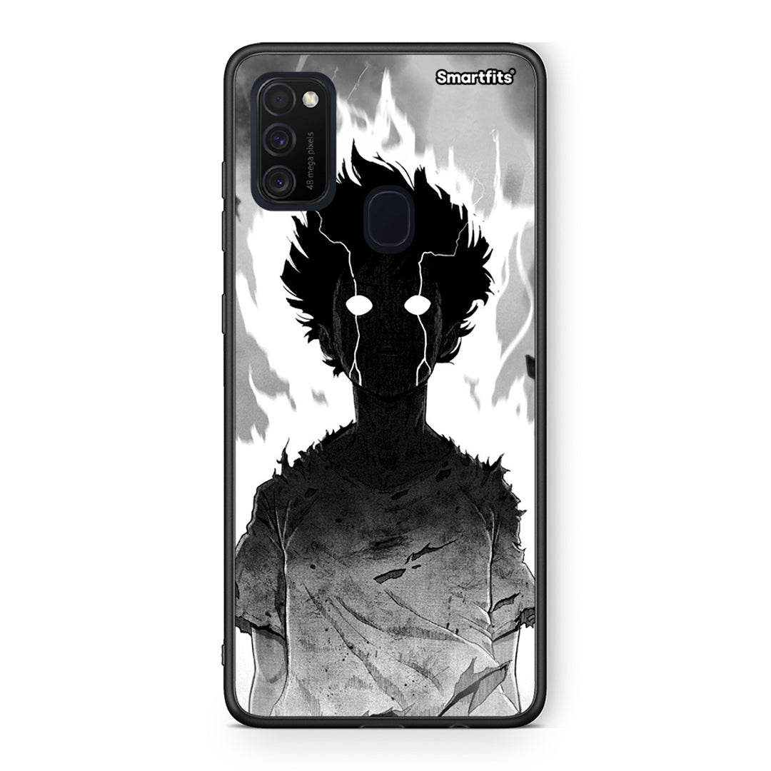 Samsung M21 / M31 Anime Boy Θήκη από τη Smartfits με σχέδιο στο πίσω μέρος και μαύρο περίβλημα | Smartphone case with colorful back and black bezels by Smartfits