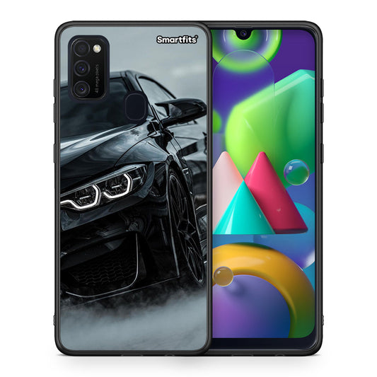 Θήκη Samsung M21/M31 Black BMW από τη Smartfits με σχέδιο στο πίσω μέρος και μαύρο περίβλημα | Samsung M21/M31 Black BMW case with colorful back and black bezels