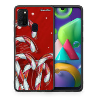 Thumbnail for Θήκη Samsung M21/M31 Candy Cane από τη Smartfits με σχέδιο στο πίσω μέρος και μαύρο περίβλημα | Samsung M21/M31 Candy Cane case with colorful back and black bezels