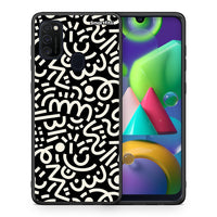 Thumbnail for Θήκη Samsung M21 / M31 Doodle Art από τη Smartfits με σχέδιο στο πίσω μέρος και μαύρο περίβλημα | Samsung M21 / M31 Doodle Art case with colorful back and black bezels