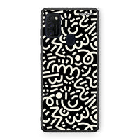 Thumbnail for Samsung M21 / M31 Doodle Art Θήκη από τη Smartfits με σχέδιο στο πίσω μέρος και μαύρο περίβλημα | Smartphone case with colorful back and black bezels by Smartfits