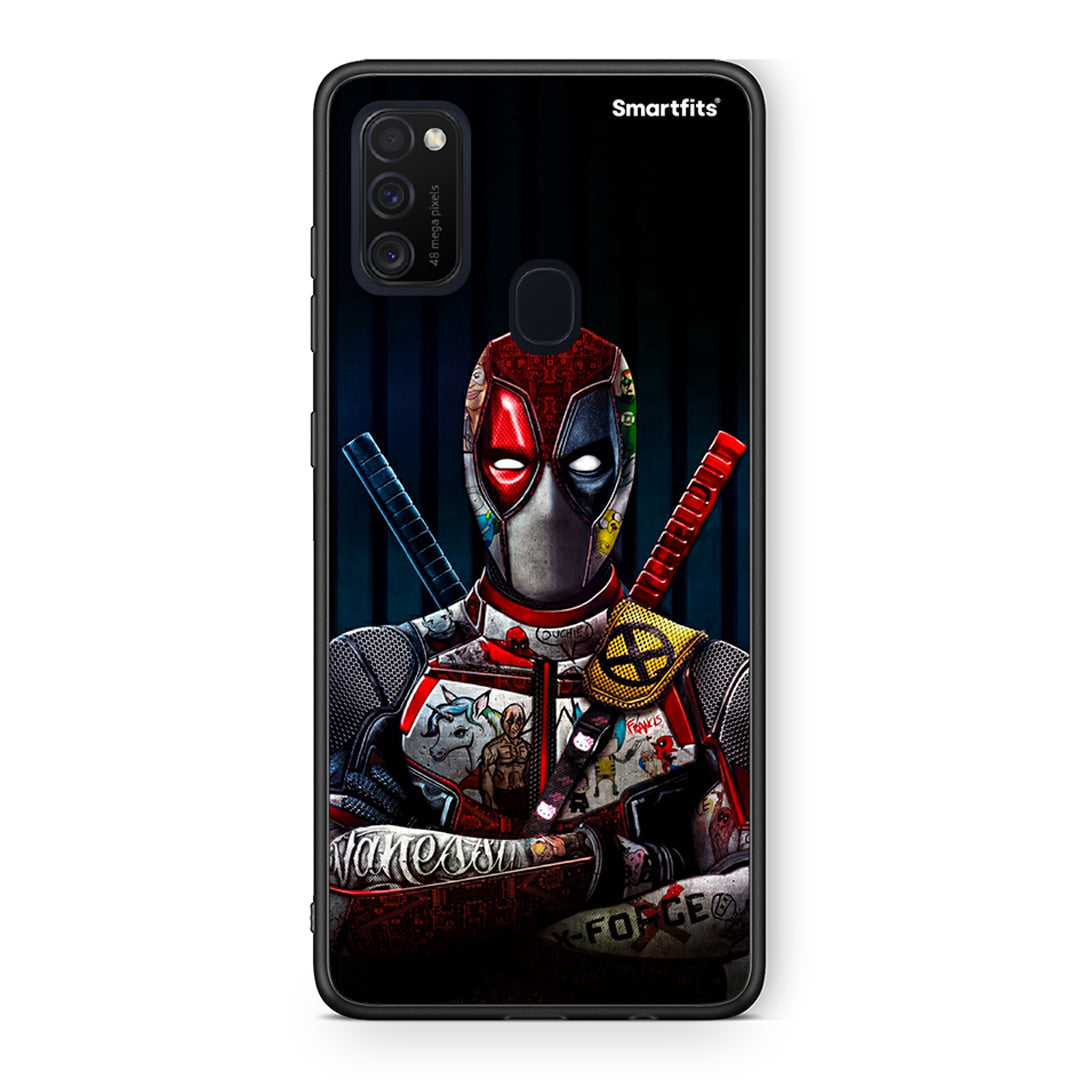 Samsung M21/M31 Funny Guy θήκη από τη Smartfits με σχέδιο στο πίσω μέρος και μαύρο περίβλημα | Smartphone case with colorful back and black bezels by Smartfits