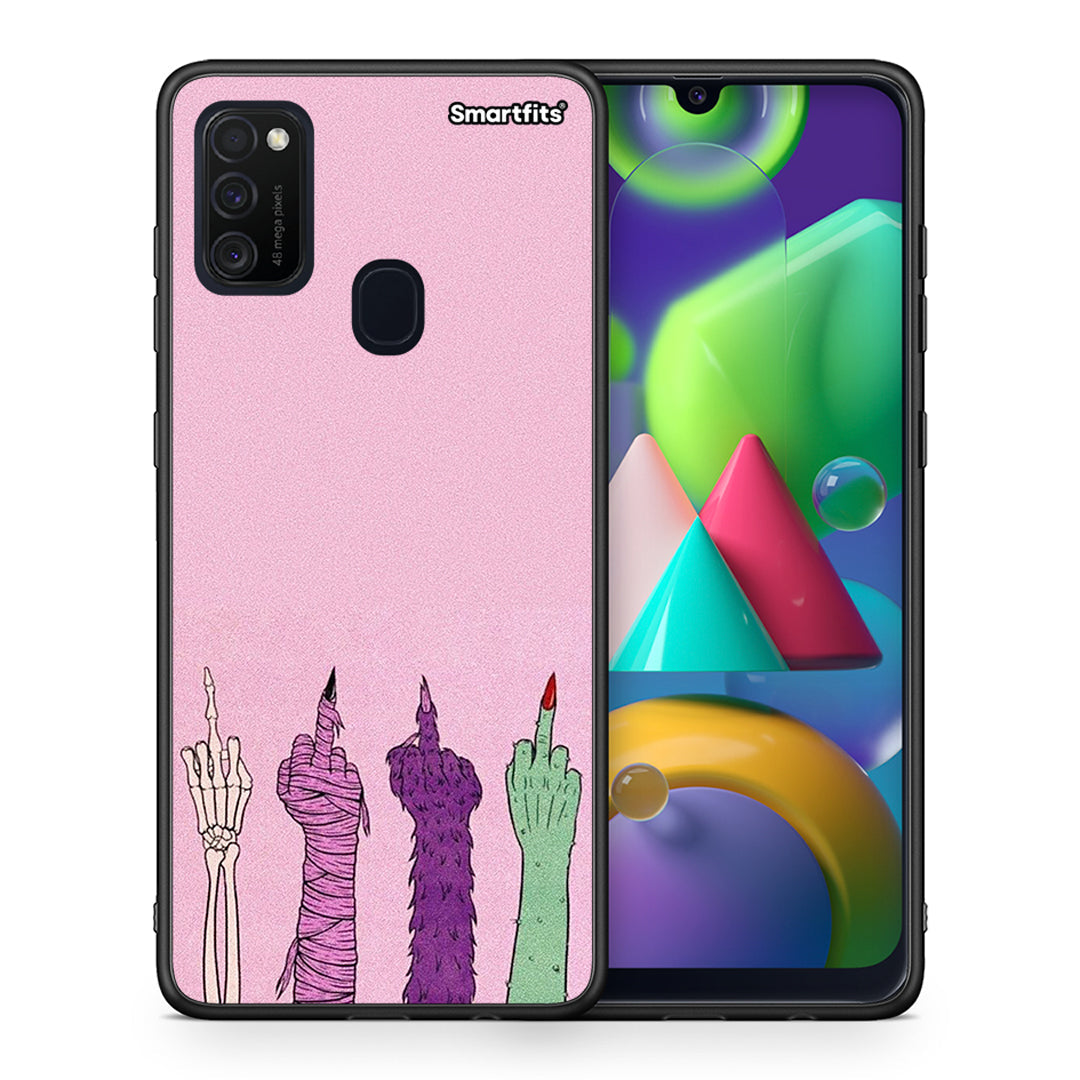 Θήκη Samsung M21 / M31 Halloween Be A Lady από τη Smartfits με σχέδιο στο πίσω μέρος και μαύρο περίβλημα | Samsung M21 / M31 Halloween Be A Lady case with colorful back and black bezels