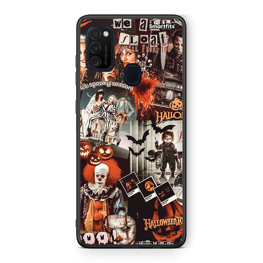 Samsung M21 / M31 Halloween Spooky Season Θήκη από τη Smartfits με σχέδιο στο πίσω μέρος και μαύρο περίβλημα | Smartphone case with colorful back and black bezels by Smartfits