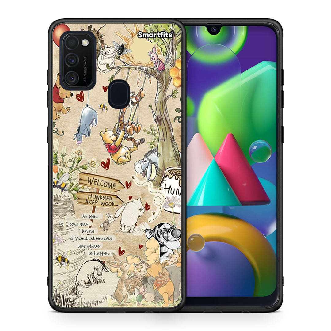 Θήκη Samsung M21/M31 Happy Friends από τη Smartfits με σχέδιο στο πίσω μέρος και μαύρο περίβλημα | Samsung M21/M31 Happy Friends case with colorful back and black bezels