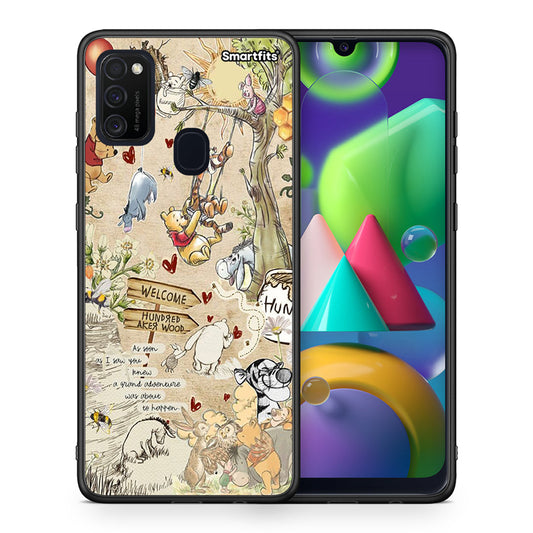 Θήκη Samsung M21/M31 Happy Friends από τη Smartfits με σχέδιο στο πίσω μέρος και μαύρο περίβλημα | Samsung M21/M31 Happy Friends case with colorful back and black bezels