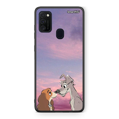 Samsung M21/M31 Lady And Tramp θήκη από τη Smartfits με σχέδιο στο πίσω μέρος και μαύρο περίβλημα | Smartphone case with colorful back and black bezels by Smartfits