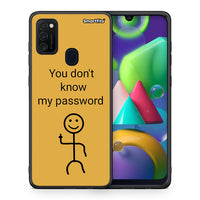 Thumbnail for Θήκη Samsung M21 / M31 My Password από τη Smartfits με σχέδιο στο πίσω μέρος και μαύρο περίβλημα | Samsung M21 / M31 My Password case with colorful back and black bezels