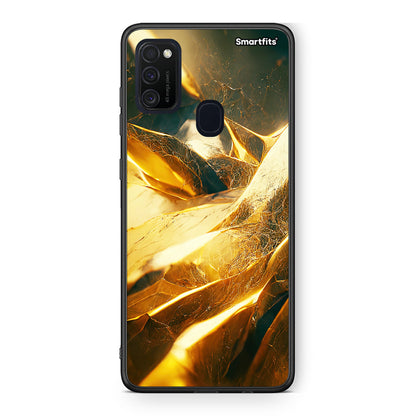 Samsung M21/M31 Real Gold θήκη από τη Smartfits με σχέδιο στο πίσω μέρος και μαύρο περίβλημα | Smartphone case with colorful back and black bezels by Smartfits