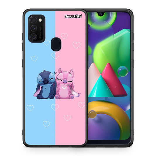 Θήκη Samsung M21/M31 Stitch And Angel από τη Smartfits με σχέδιο στο πίσω μέρος και μαύρο περίβλημα | Samsung M21/M31 Stitch And Angel case with colorful back and black bezels