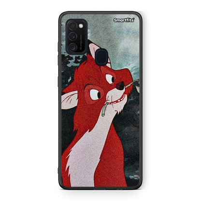 Samsung M21/M31 Tod And Vixey Love 1 θήκη από τη Smartfits με σχέδιο στο πίσω μέρος και μαύρο περίβλημα | Smartphone case with colorful back and black bezels by Smartfits