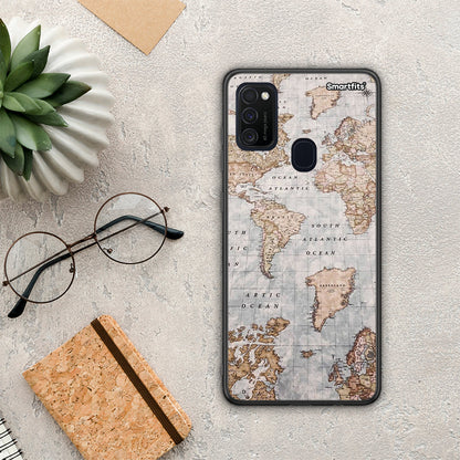 World Map - Samsung Galaxy M21 / M30s θήκη