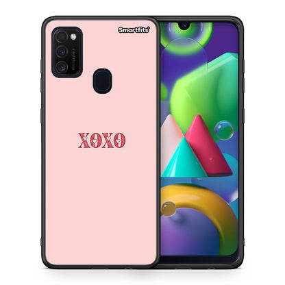 Θήκη Samsung M21/M31 XOXO Love από τη Smartfits με σχέδιο στο πίσω μέρος και μαύρο περίβλημα | Samsung M21/M31 XOXO Love case with colorful back and black bezels