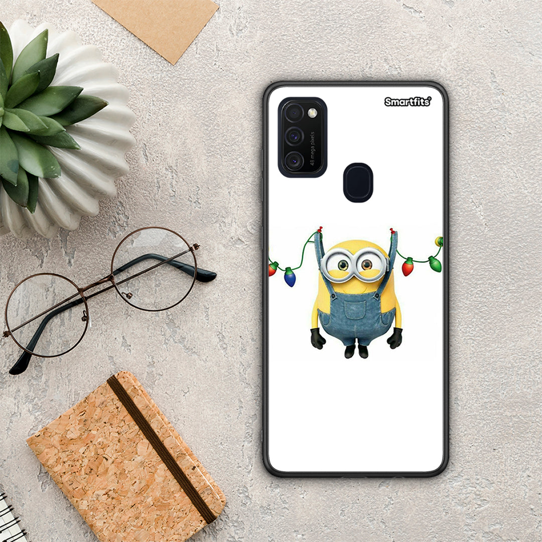 Xmas Minion Lights - Samsung Galaxy M21 / M30s θήκη