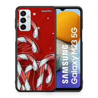 Thumbnail for Θήκη Samsung M23 Candy Cane από τη Smartfits με σχέδιο στο πίσω μέρος και μαύρο περίβλημα | Samsung M23 Candy Cane case with colorful back and black bezels