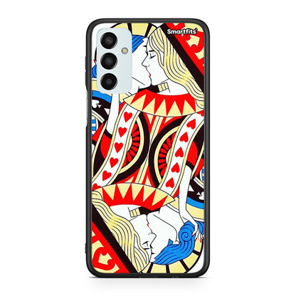 Samsung M23 Card Love θήκη από τη Smartfits με σχέδιο στο πίσω μέρος και μαύρο περίβλημα | Smartphone case with colorful back and black bezels by Smartfits