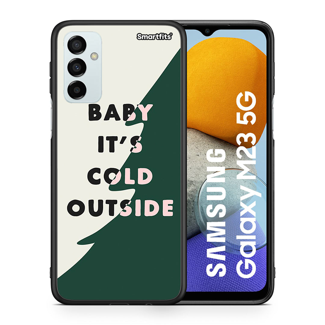 Θήκη Samsung M23 Cold Outside από τη Smartfits με σχέδιο στο πίσω μέρος και μαύρο περίβλημα | Samsung M23 Cold Outside case with colorful back and black bezels