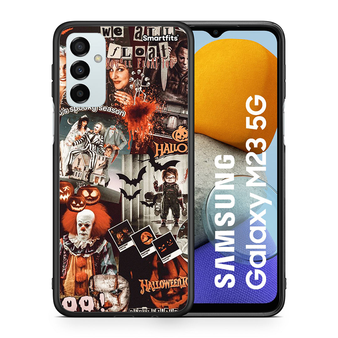 Θήκη Samsung M23 Halloween Spooky Season από τη Smartfits με σχέδιο στο πίσω μέρος και μαύρο περίβλημα | Samsung M23 Halloween Spooky Season case with colorful back and black bezels