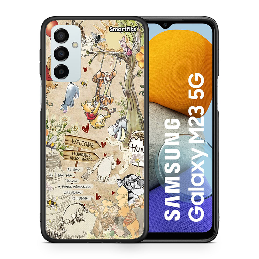 Θήκη Samsung M23 Happy Friends από τη Smartfits με σχέδιο στο πίσω μέρος και μαύρο περίβλημα | Samsung M23 Happy Friends case with colorful back and black bezels