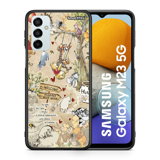 Θήκη Samsung M23 Happy Friends από τη Smartfits με σχέδιο στο πίσω μέρος και μαύρο περίβλημα | Samsung M23 Happy Friends case with colorful back and black bezels