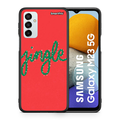 Θήκη Samsung M23 Jingle Xmas από τη Smartfits με σχέδιο στο πίσω μέρος και μαύρο περίβλημα | Samsung M23 Jingle Xmas case with colorful back and black bezels