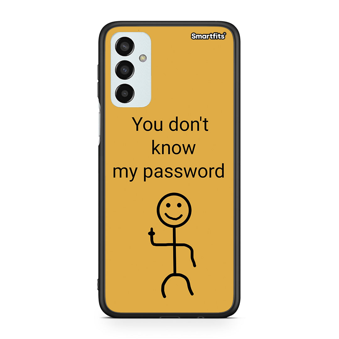 Samsung M23 My Password θήκη από τη Smartfits με σχέδιο στο πίσω μέρος και μαύρο περίβλημα | Smartphone case with colorful back and black bezels by Smartfits