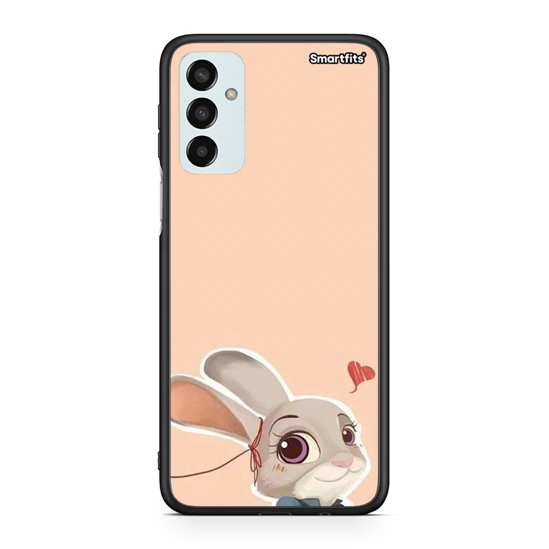 Samsung M23 Nick Wilde And Judy Hopps Love 2 θήκη από τη Smartfits με σχέδιο στο πίσω μέρος και μαύρο περίβλημα | Smartphone case with colorful back and black bezels by Smartfits