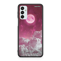 Thumbnail for Samsung M23 Pink Moon θήκη από τη Smartfits με σχέδιο στο πίσω μέρος και μαύρο περίβλημα | Smartphone case with colorful back and black bezels by Smartfits