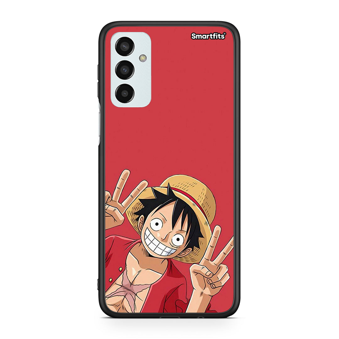 Samsung M23 Pirate Luffy θήκη από τη Smartfits με σχέδιο στο πίσω μέρος και μαύρο περίβλημα | Smartphone case with colorful back and black bezels by Smartfits