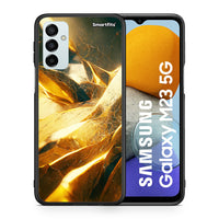 Thumbnail for Θήκη Samsung M23 Real Gold από τη Smartfits με σχέδιο στο πίσω μέρος και μαύρο περίβλημα | Samsung M23 Real Gold case with colorful back and black bezels