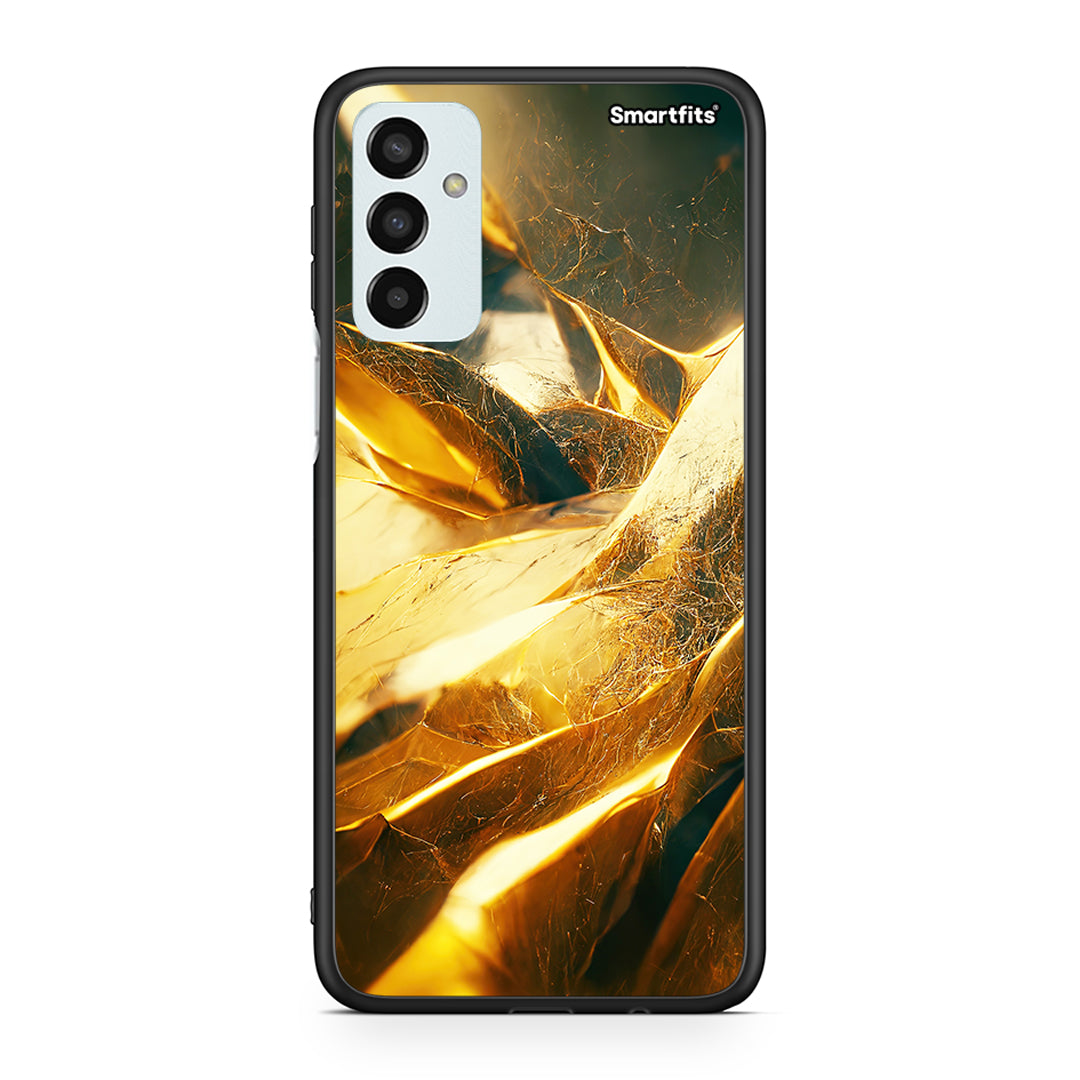 Samsung M23 Real Gold θήκη από τη Smartfits με σχέδιο στο πίσω μέρος και μαύρο περίβλημα | Smartphone case with colorful back and black bezels by Smartfits