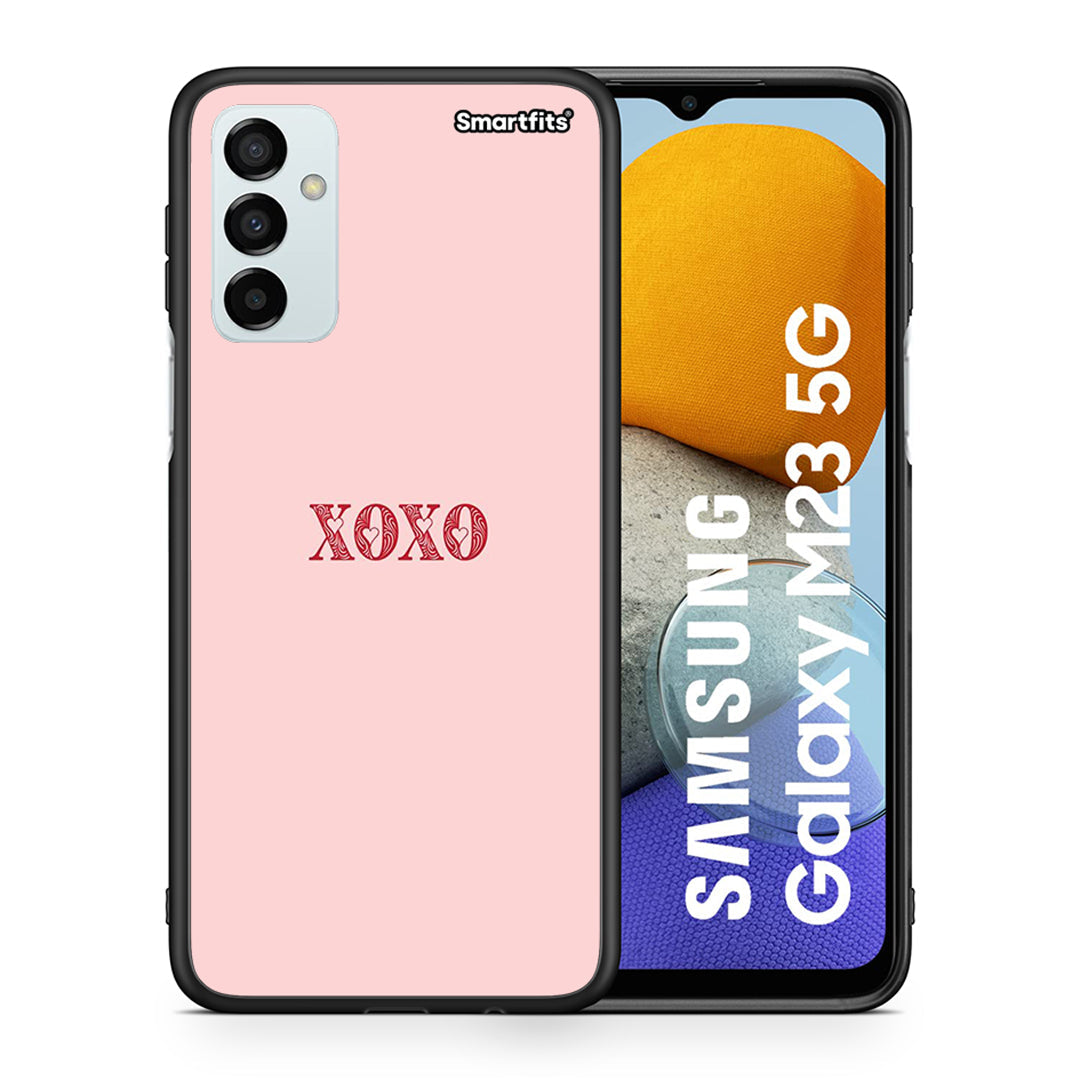 Θήκη Samsung M23 XOXO Love από τη Smartfits με σχέδιο στο πίσω μέρος και μαύρο περίβλημα | Samsung M23 XOXO Love case with colorful back and black bezels