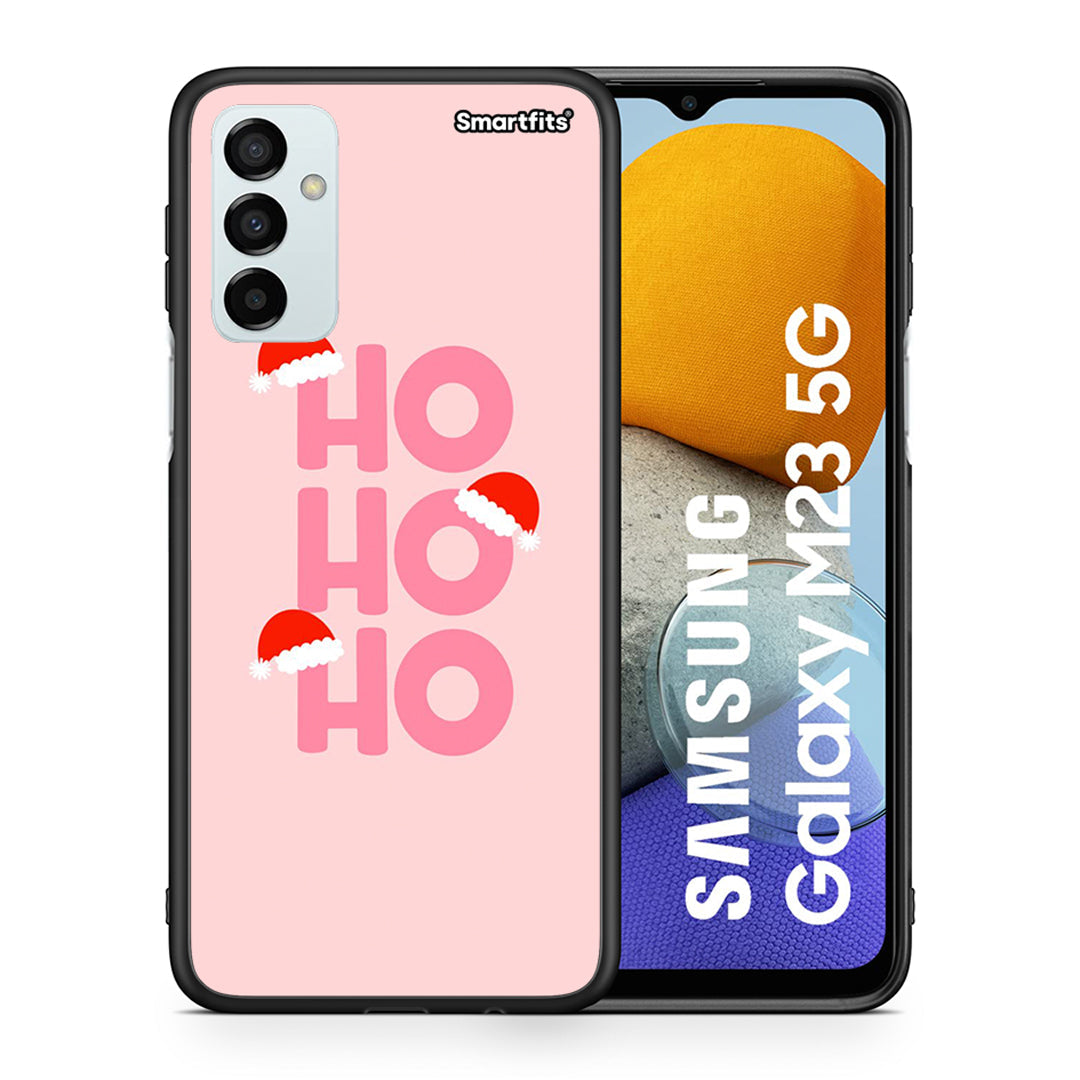 Θήκη Samsung M23 Xmas Ho Ho Ho από τη Smartfits με σχέδιο στο πίσω μέρος και μαύρο περίβλημα | Samsung M23 Xmas Ho Ho Ho case with colorful back and black bezels