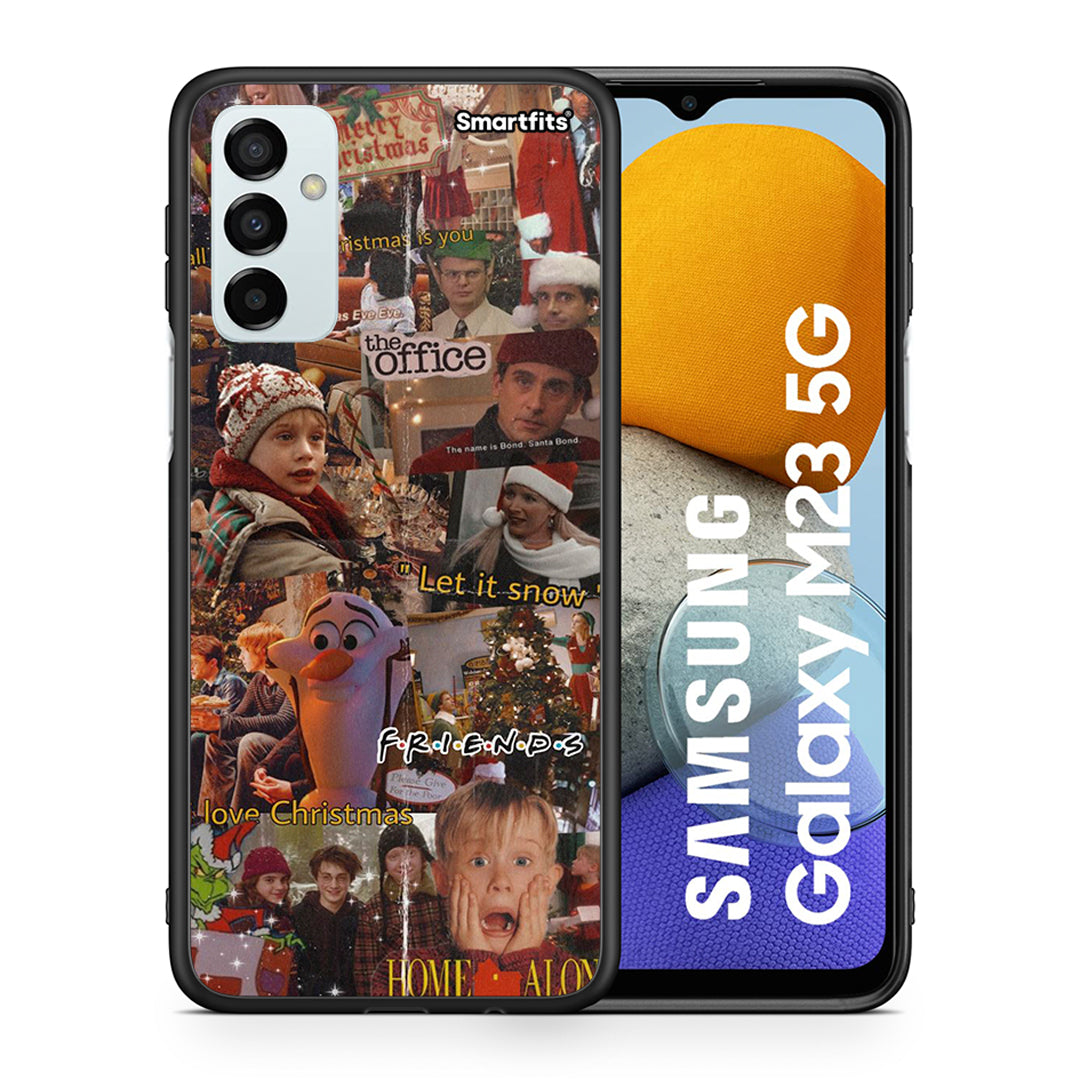 Θήκη Samsung M23 Xmas Wishes από τη Smartfits με σχέδιο στο πίσω μέρος και μαύρο περίβλημα | Samsung M23 Xmas Wishes case with colorful back and black bezels