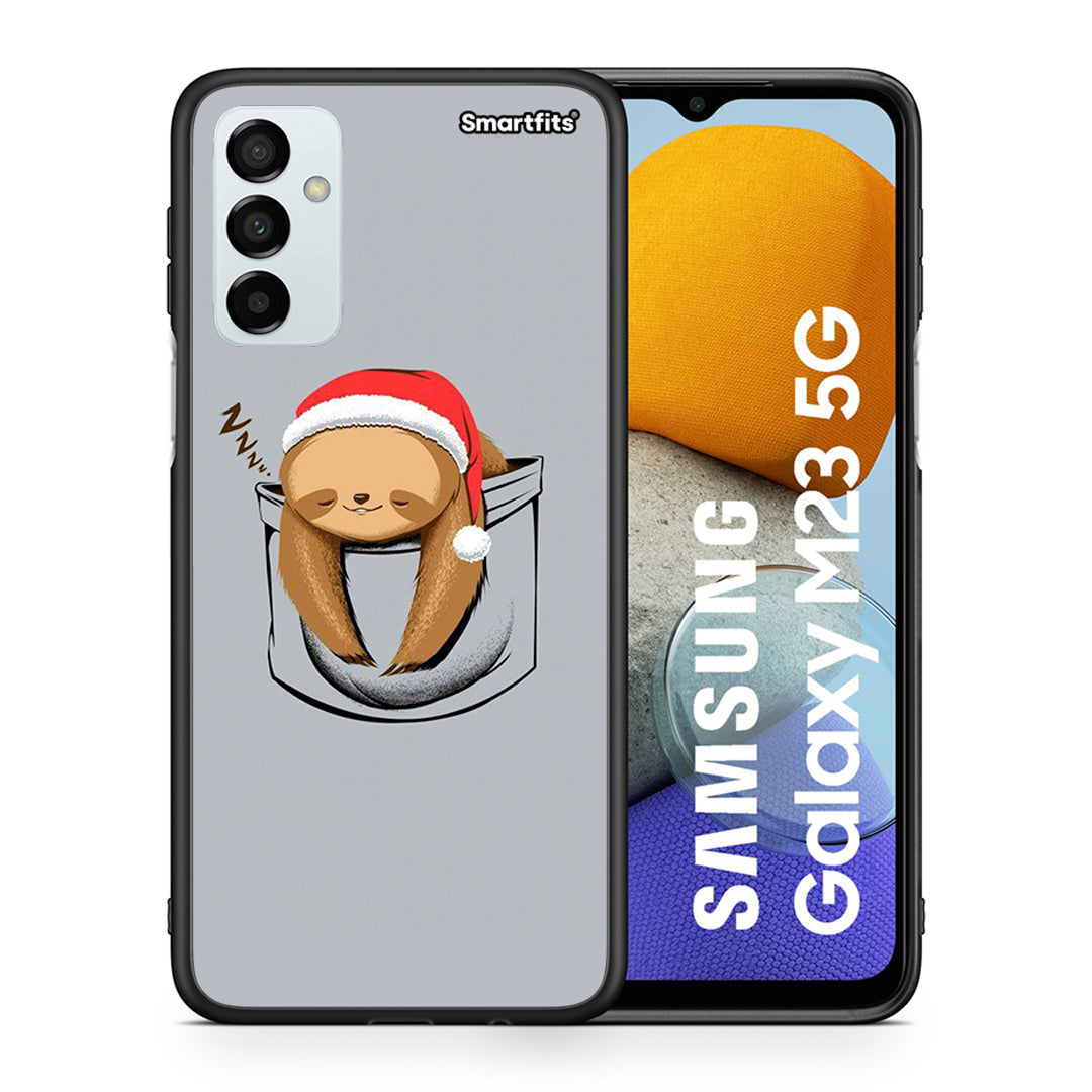Θήκη Samsung M23 Xmas Zzzz από τη Smartfits με σχέδιο στο πίσω μέρος και μαύρο περίβλημα | Samsung M23 Xmas Zzzz case with colorful back and black bezels