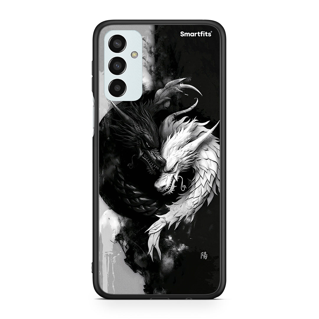 Samsung M23 Yin Yang θήκη από τη Smartfits με σχέδιο στο πίσω μέρος και μαύρο περίβλημα | Smartphone case with colorful back and black bezels by Smartfits