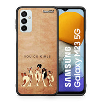 Thumbnail for Θήκη Samsung M23 You Go Girl από τη Smartfits με σχέδιο στο πίσω μέρος και μαύρο περίβλημα | Samsung M23 You Go Girl case with colorful back and black bezels