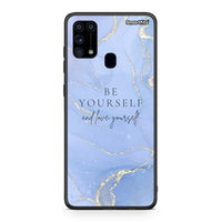 Thumbnail for Samsung M31 Be Yourself θήκη από τη Smartfits με σχέδιο στο πίσω μέρος και μαύρο περίβλημα | Smartphone case with colorful back and black bezels by Smartfits