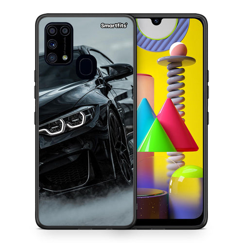 Θήκη Samsung M31 Black BMW από τη Smartfits με σχέδιο στο πίσω μέρος και μαύρο περίβλημα | Samsung M31 Black BMW case with colorful back and black bezels