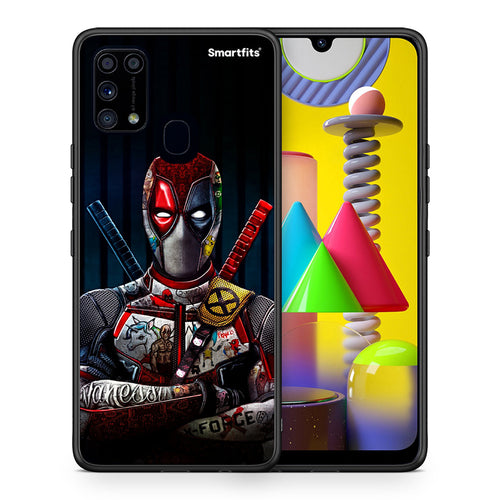 Θήκη Samsung M31 Funny Guy από τη Smartfits με σχέδιο στο πίσω μέρος και μαύρο περίβλημα | Samsung M31 Funny Guy case with colorful back and black bezels