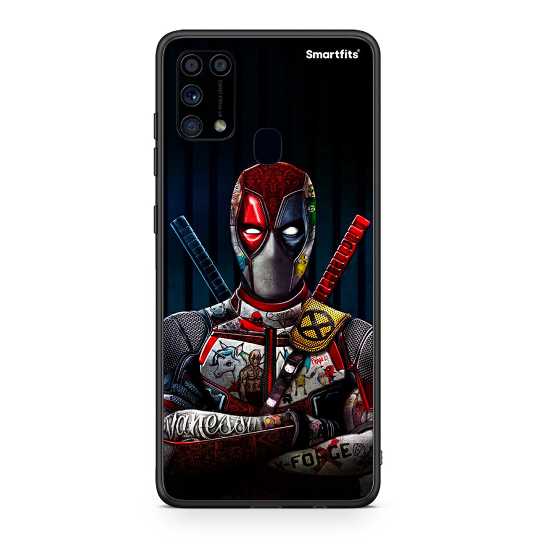 Samsung M31 Funny Guy θήκη από τη Smartfits με σχέδιο στο πίσω μέρος και μαύρο περίβλημα | Smartphone case with colorful back and black bezels by Smartfits