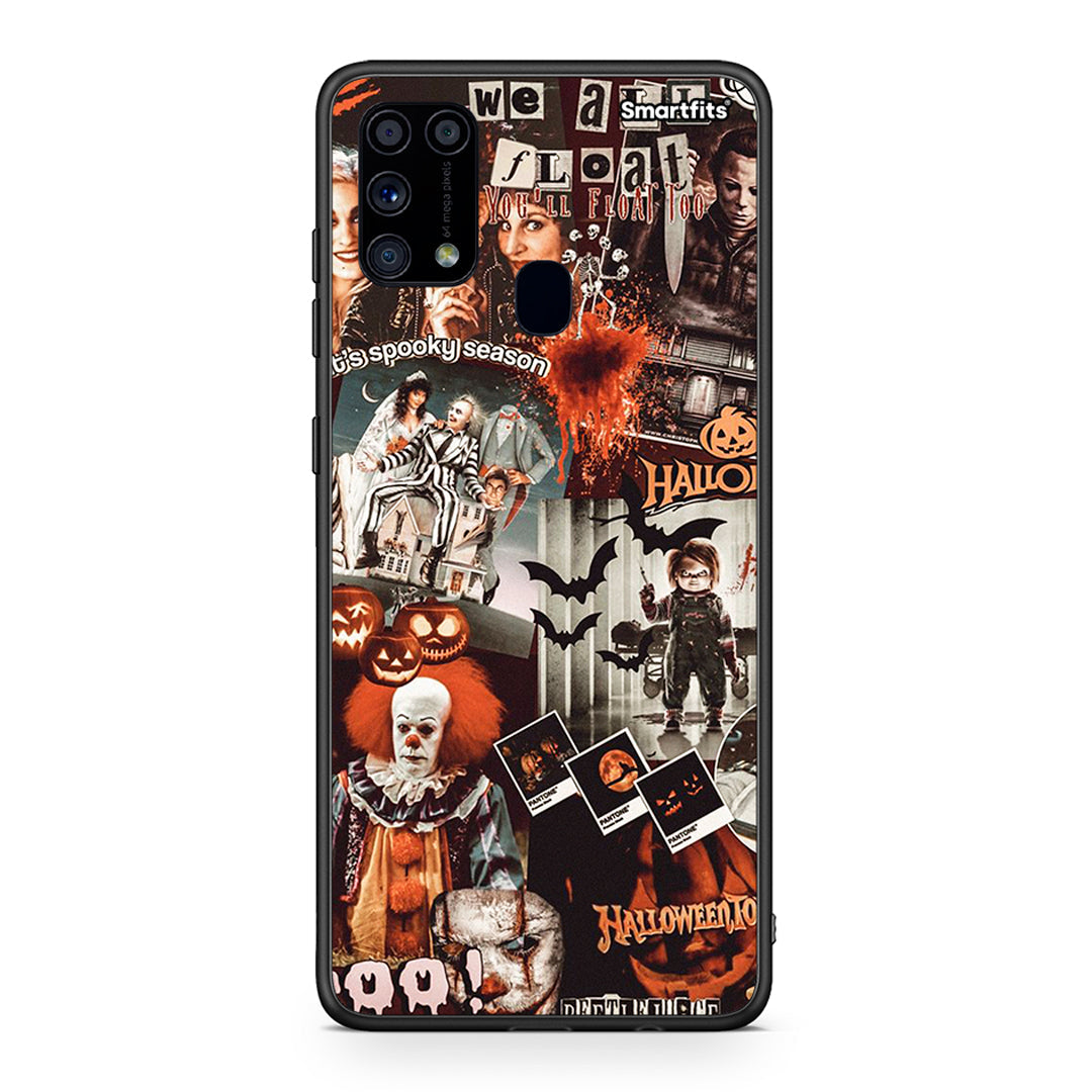 Samsung M31 Halloween Spooky Season θήκη από τη Smartfits με σχέδιο στο πίσω μέρος και μαύρο περίβλημα | Smartphone case with colorful back and black bezels by Smartfits