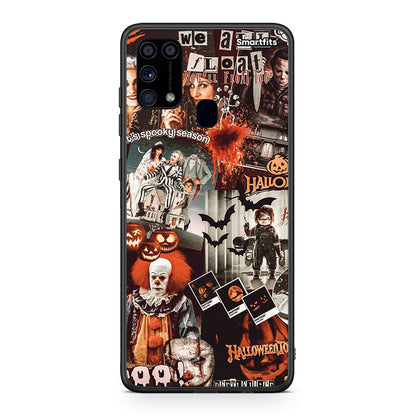 Samsung M31 Halloween Spooky Season θήκη από τη Smartfits με σχέδιο στο πίσω μέρος και μαύρο περίβλημα | Smartphone case with colorful back and black bezels by Smartfits