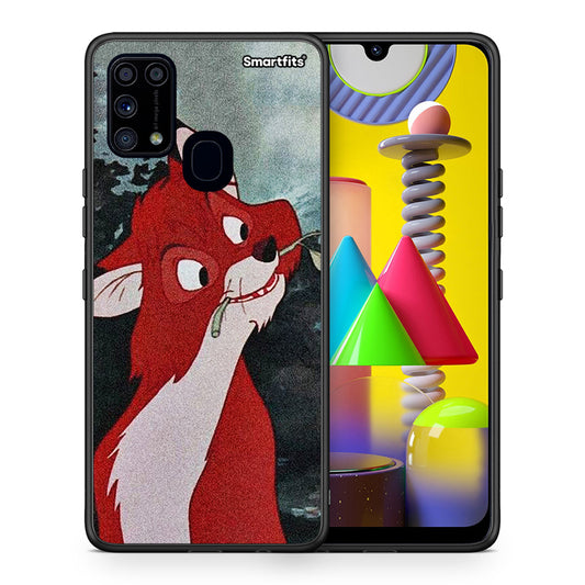 Θήκη Samsung M31 Tod And Vixey Love 1 από τη Smartfits με σχέδιο στο πίσω μέρος και μαύρο περίβλημα | Samsung M31 Tod And Vixey Love 1 case with colorful back and black bezels