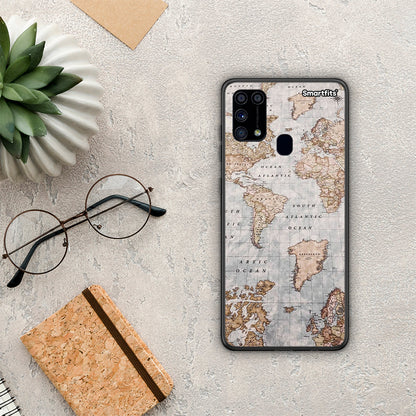 World Map - Samsung Galaxy M31 θήκη